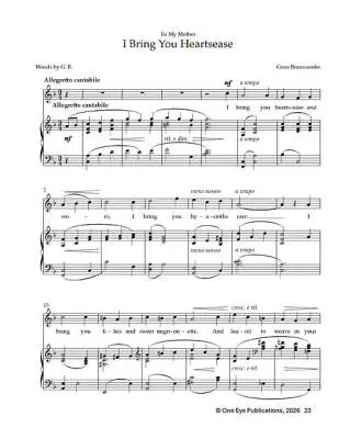 Songs of Gena Branscombe - High Voice/Piano - Book