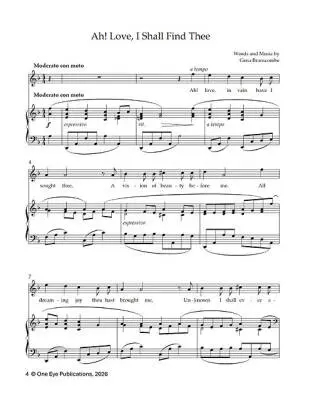 Songs of Gena Branscombe - High Voice/Piano - Book