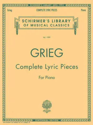 G. Schirmer Inc. - Complete Lyric Pieces - Grieg - Piano - Book