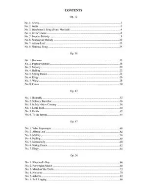 Complete Lyric Pieces - Grieg - Piano - Book