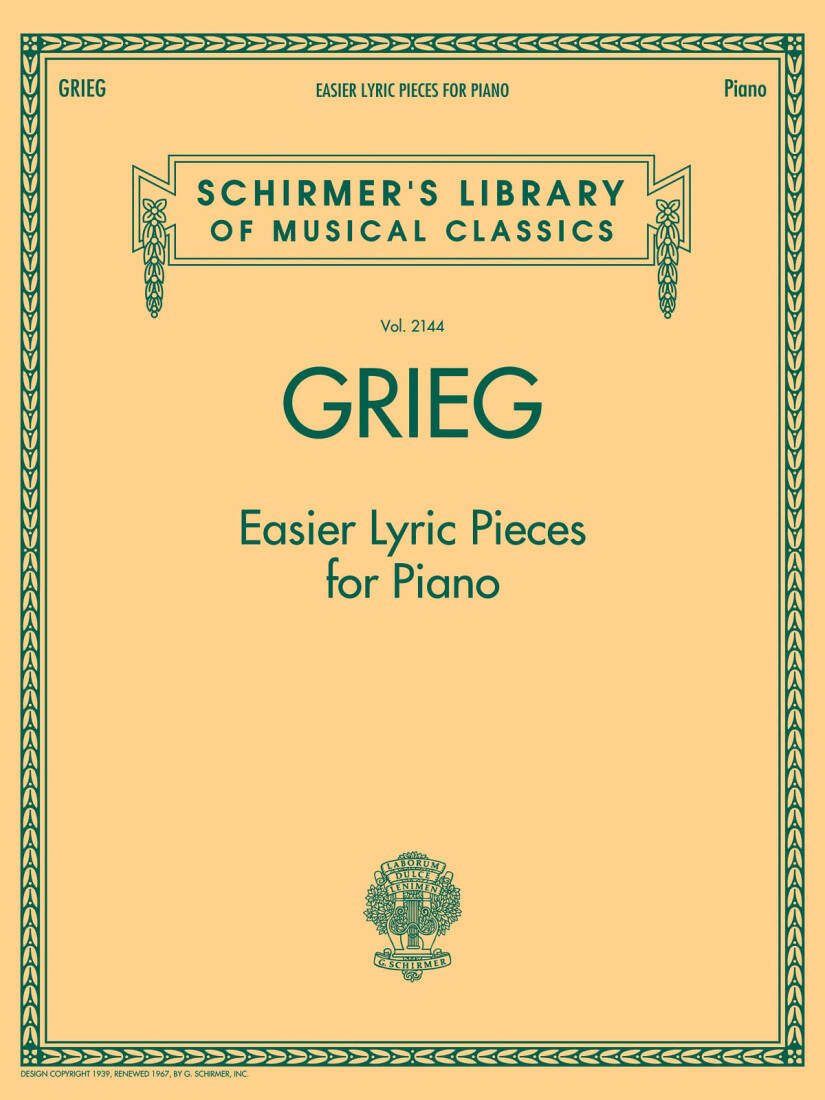 Easier Lyric Pieces - Grieg - Piano - Book