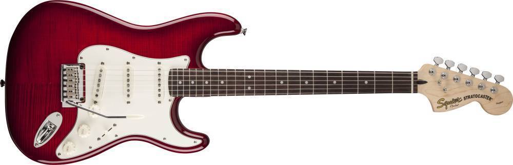 Standard Strat FMT w/Rosewood Fingerboard - Crimson Red Transparent