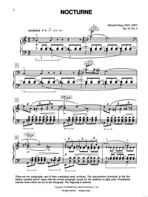 Grieg: Nocturne, Opus 54, No. 4 - Grieg/Halford - Piano - Sheet