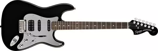 Black and Chrome Standard Stratocaster HSS - Black