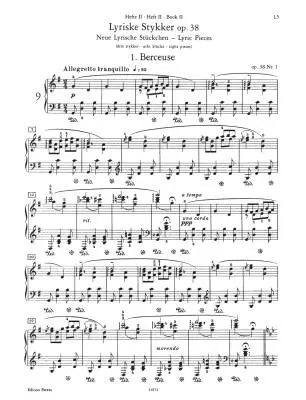 �uvres pour piano, volume�1�: pi�ces lyriques ��Grieg, Schjelderup-Ebbe ��Piano ��Livre