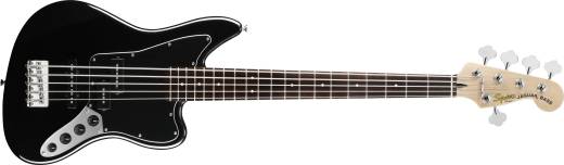 Squier Vintage Modified Jaguar Bass V Special Black Long McQuade