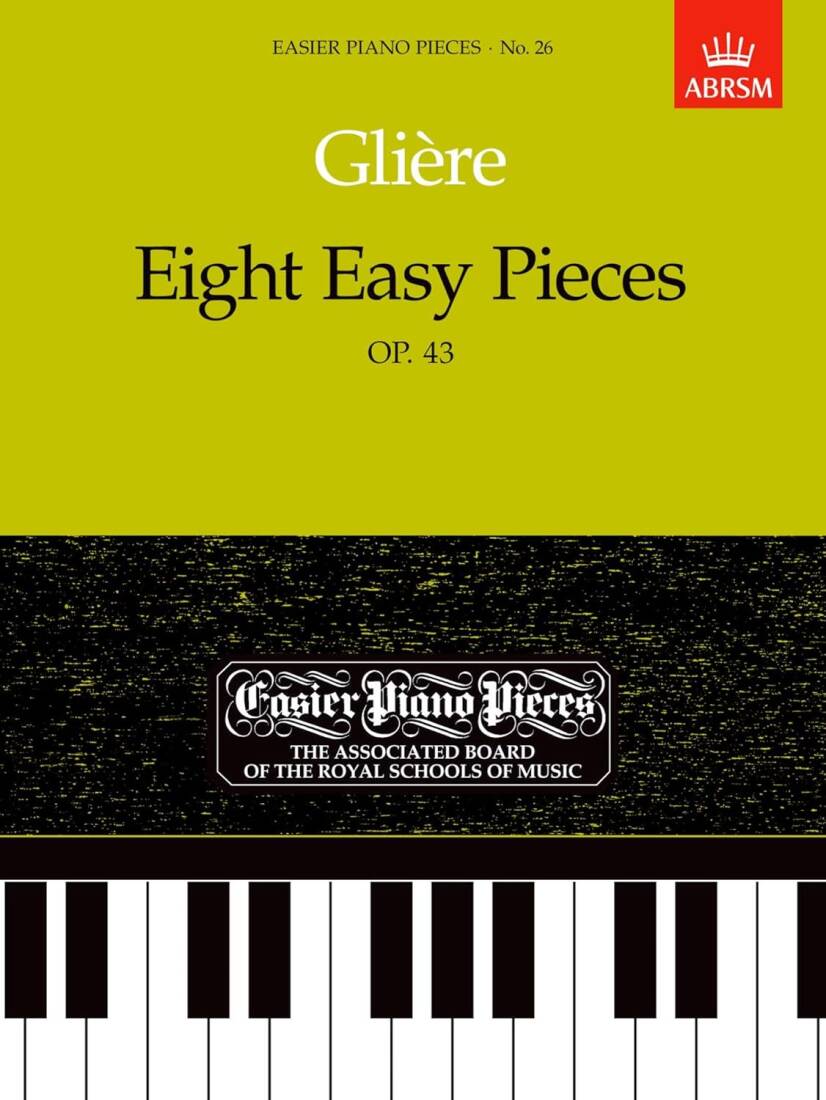 Eight Easy Pieces, Op.43 - Gliere - Piano - Book