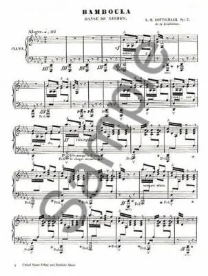 Piano Music of Louis Moreau Gottschalk - Piano - Book