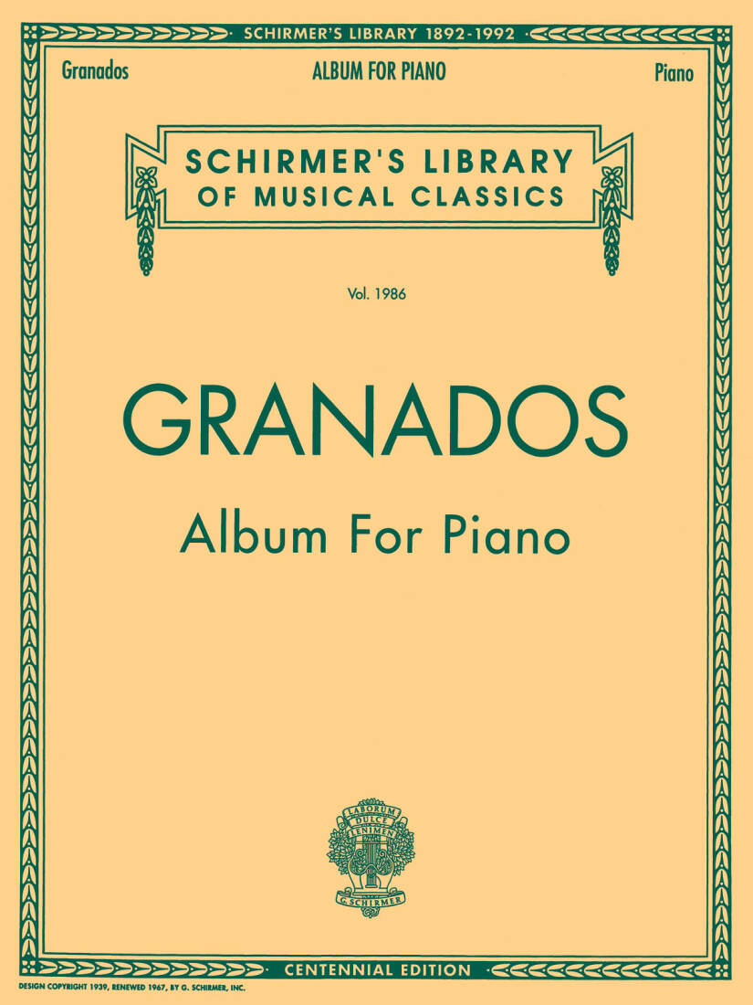 Album for Piano - Granados - Book