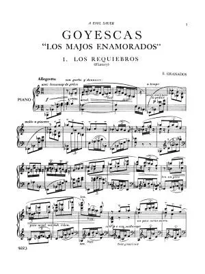Goyescas (Complete) - Granados - Piano - Book