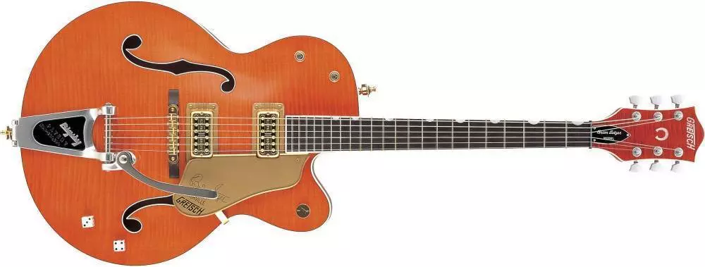 G6120SSU Brian Setzer Nashville Hollowbody Electric Guitar - Orange Tiger Flame