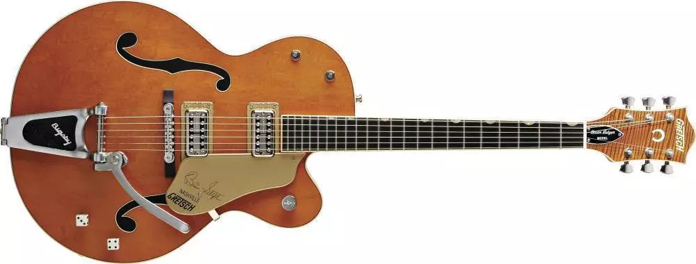 G6120SSLVO Brian Setzer Nashville Hollowbody Electric Guitar - Vintage Orange Lacquer