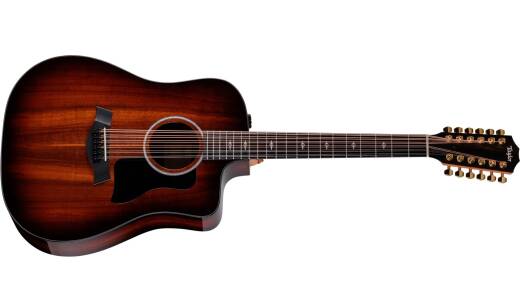 Taylor Guitars - 260ce-K Deluxe Doce Doble 12-string Acoustic-Electric Guitar with Case