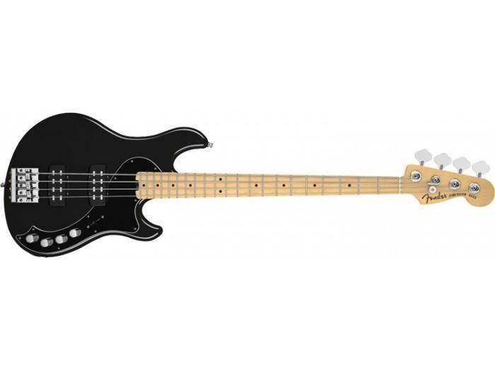 Fender American Deluxe Dimension Bass IV - Black | Long