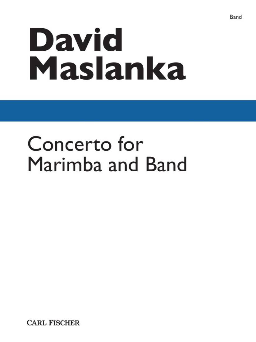 Concerto pour marimba et harmonie�� Maslanka�� Harmonie�� Niveau�6