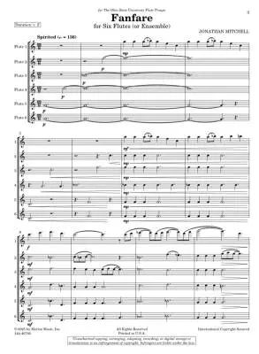 Fanfare - Mitchell - Flute Ensemble (6 FL)
