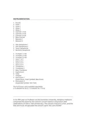 The Lions Roar - Hailstork - Concert Band - Gr. 5