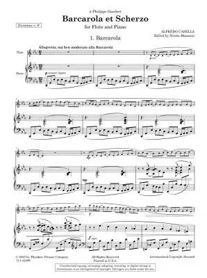 Barcarola et Scherzo - Casella/Mazzanti - Flute/Piano - Sheet