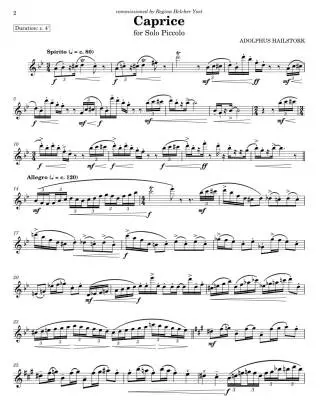 Caprice - Hailstork - Piccolo Solo - Sheet