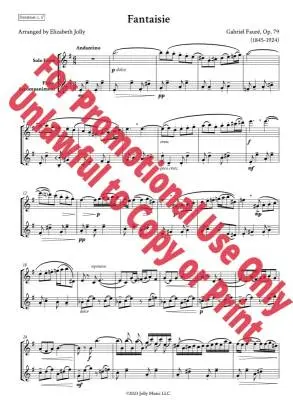 Fantaisie, Op. 79 - Faure - Flute Duet