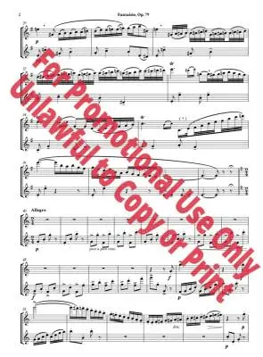 Fantaisie, Op. 79 - Faure - Flute Duet