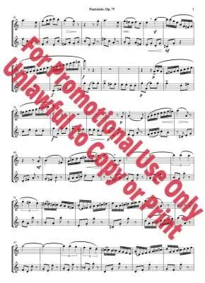 Fantaisie, Op. 79 - Faure - Flute Duet