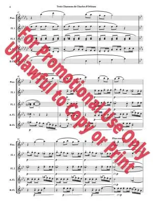 Trois Chansons de Charles d\'Orleans - Debussy/Jolly - Flute Choir