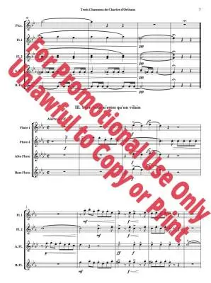 Trois Chansons de Charles d\'Orleans - Debussy/Jolly - Flute Choir