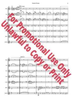 Summer Dreams, Op. 47 - Beach/Jolly - Flute Ensemble