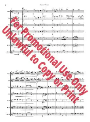 Summer Dreams, Op. 47 - Beach/Jolly - Flute Ensemble