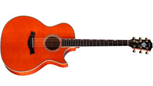 Taylor Guitars - Doyle Dykes Signature Acoustic-Electric Guitar - Translucent Orange