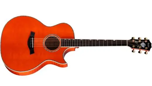 Taylor Guitars - Doyle Dykes Signature Acoustic-Electric Guitar - Translucent Orange