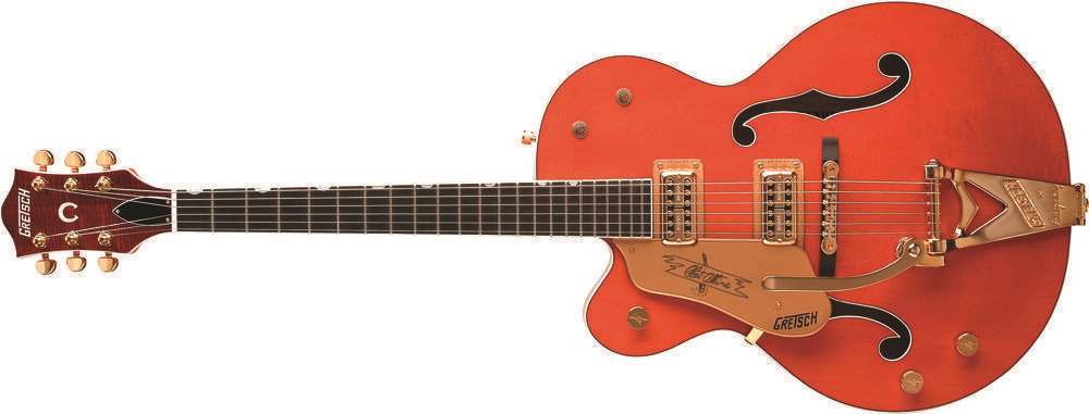 Professional Collection G6120LH Chet Atkins Hollow Body Electric Guitar - Orange Stain (Left Hand)