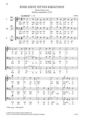 Male Choruses  - Kodaly/Erdei - TTB A Cappella - Hardcover