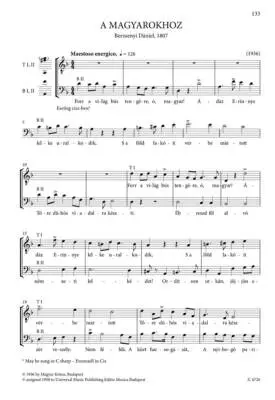 Male Choruses  - Kodaly/Erdei - TTB A Cappella - Hardcover