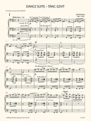 Dance Suite - Bartok/Tabajdi - Organ - Book