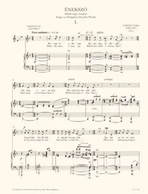 Enekszo - Kodaly/Gray - Voice/Piano - Book