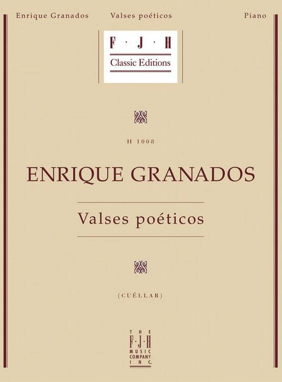 Valses Poeticos - Granados/Cuellar - Piano - Book