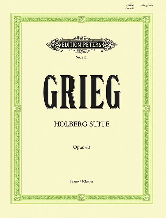 Holberg Suite Op.40 - Grieg - Piano - Book