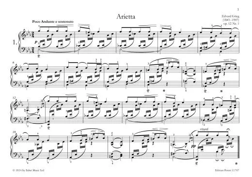 A Piano Treasury - Grieg - Piano - Book