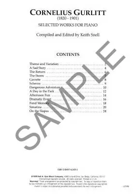 Selected Works - Gurlitt - Piano - Book