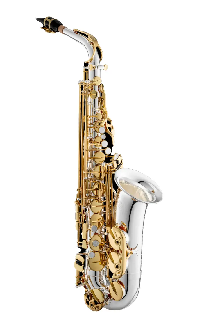JAS1150 Alto Saxophone with Backpack Case - Silver-Plated with Gold Keys