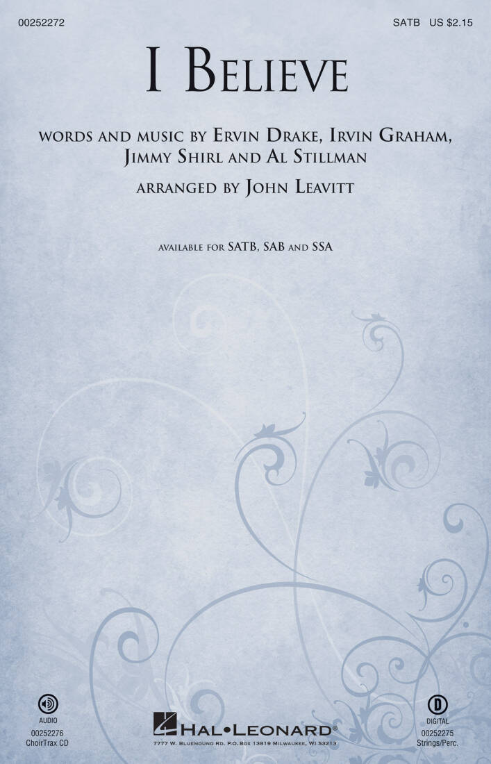 I Believe - Leavitt - Choral Octavo - SATB Accompanied