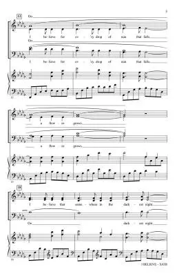 I Believe - Leavitt - Choral Octavo - SATB Accompanied