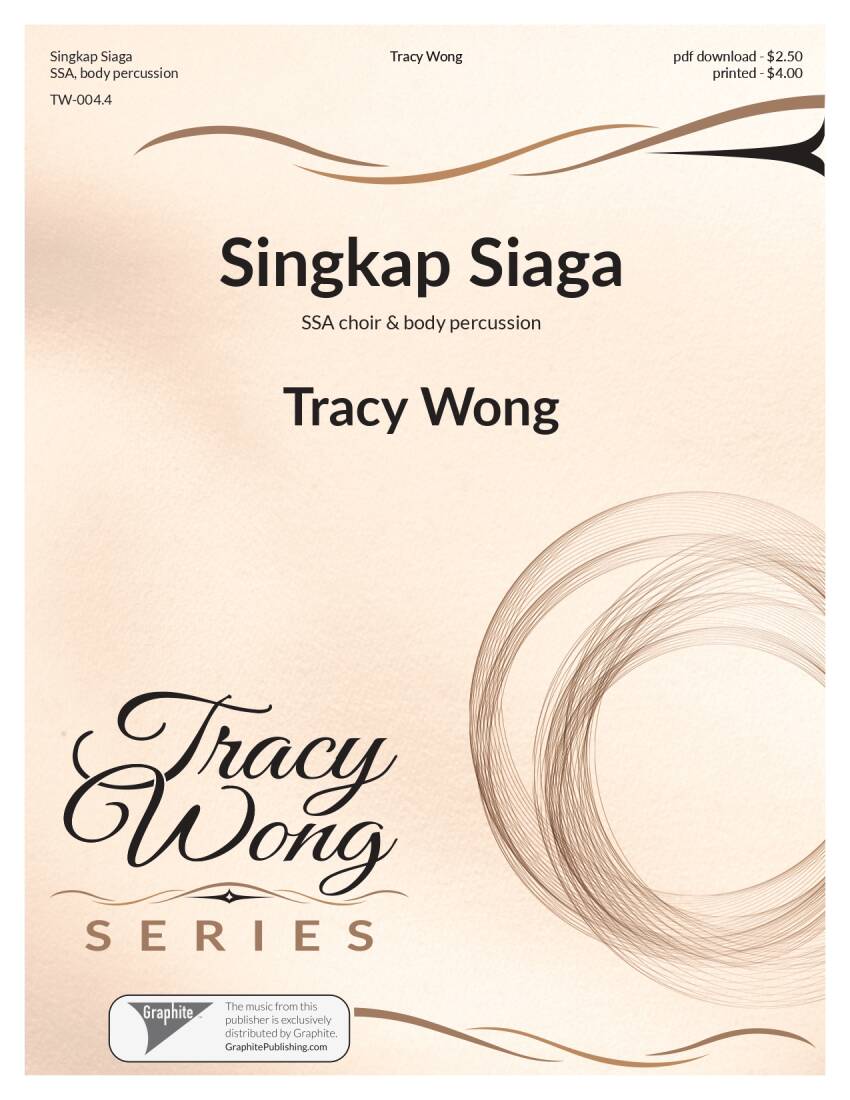 Singkap Siaga - Wong - Choral Octavo - SSA A Cappella