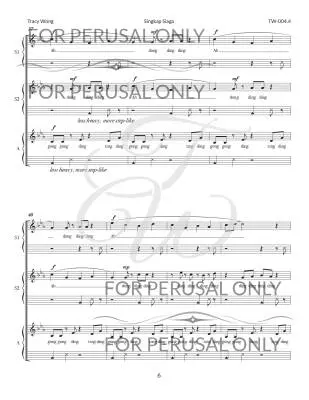 Singkap Siaga - Wong - Choral Octavo - SSA A Cappella