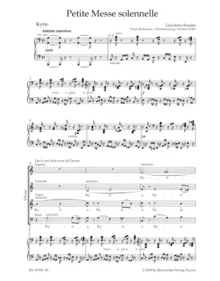 Petite Messe solennelle - Vocal Score