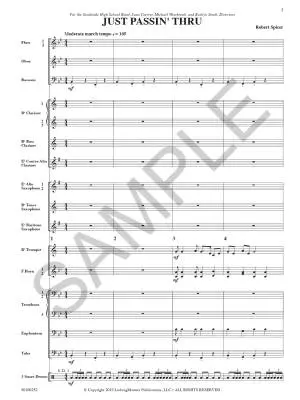 Just Passin\' Thru - Spicer - Concert Band - Gr. 2.5