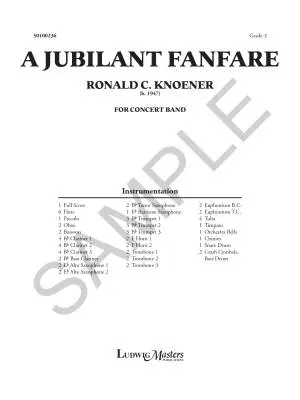 A Jubilant Fanfare - Knoener - Concert Band - Gr. 3