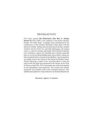 Die Fledermaus: Overture - Strauss II/Blackwood - String Orchestra